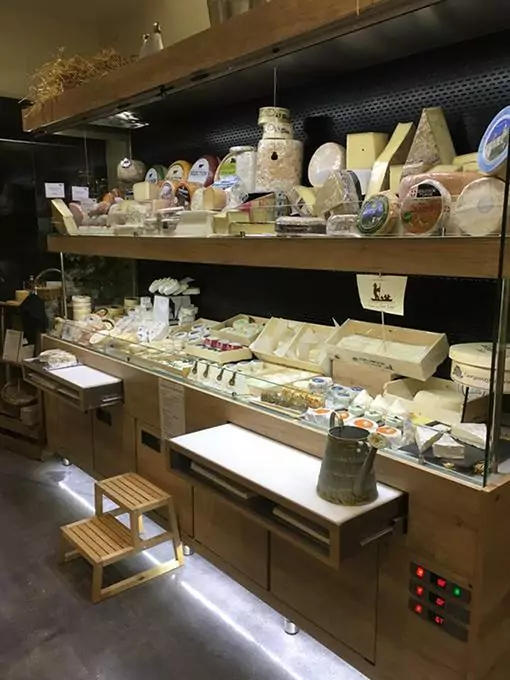 vitrine à fromages